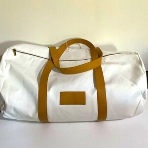 NEW COZY EARTH CANVAS ZIPPERED DUFFLE BAG
